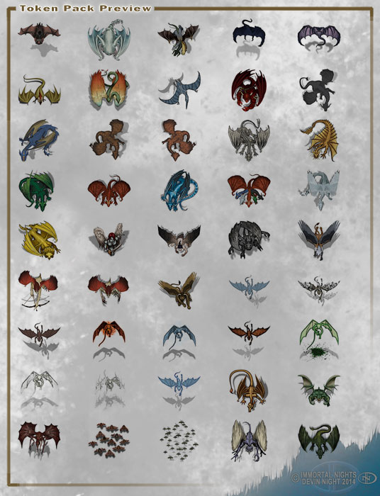 Token Pack 39: Winged Fiends DN - Image 2