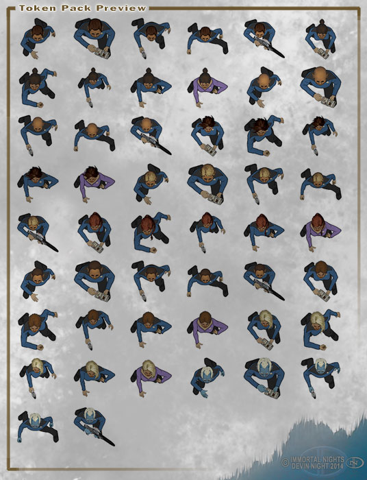 Token Pack 44: Space Characters DN - Image 2