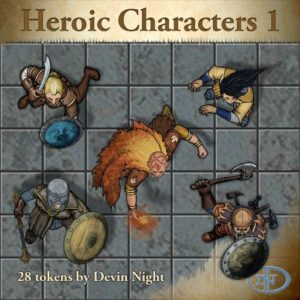 Token Pack 45: Heroic Characters 1 DN