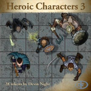 Token Pack 47: Heroic Characters 3 DN