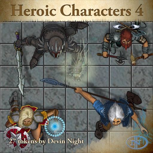 Token Pack 48: Heroic Characters 4 DN