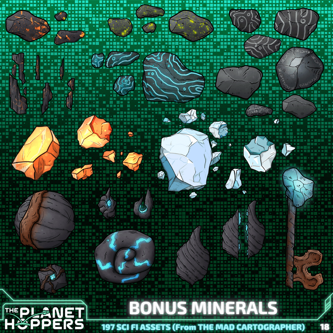 The Planet Hoppers - Bonus Minerals