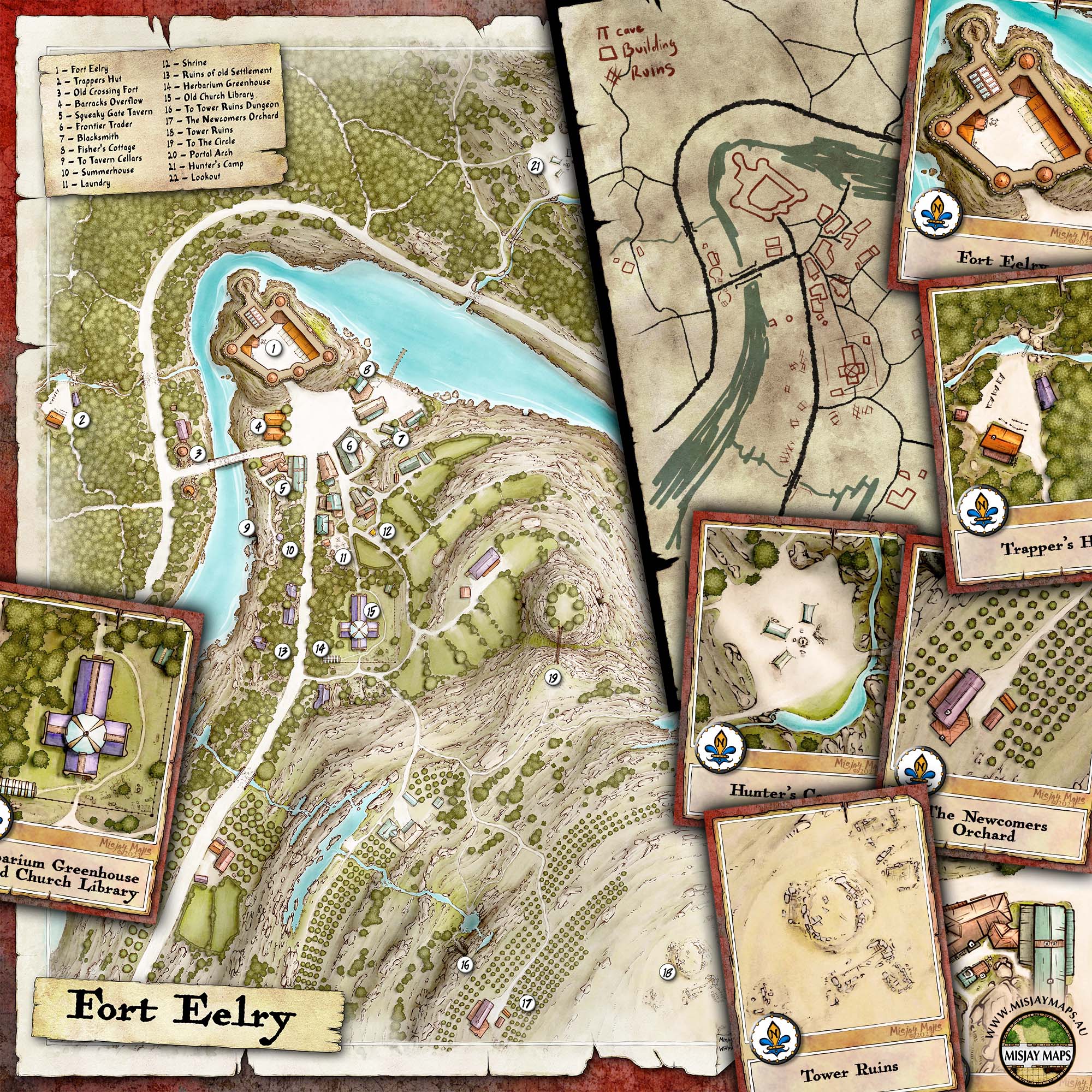 Fort Eelry - Frontier Fort Settlement Map - Misjay - Image 2