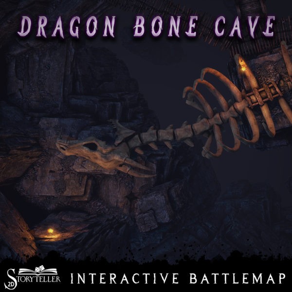 battle map using dragon bones as a bridge