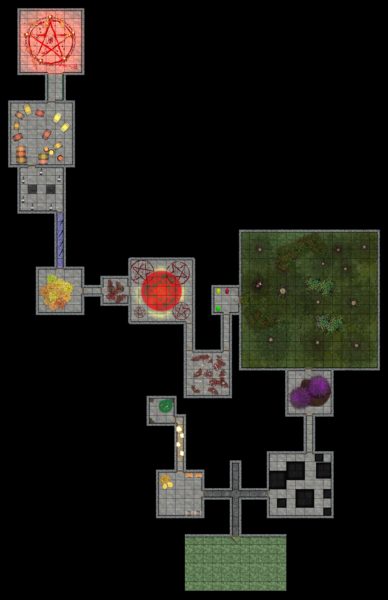 A 13-room dungeon created during our Dungeon Speed Building panel