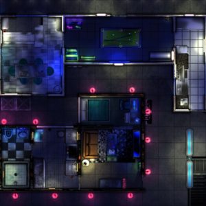 A modest apartment across from the bar