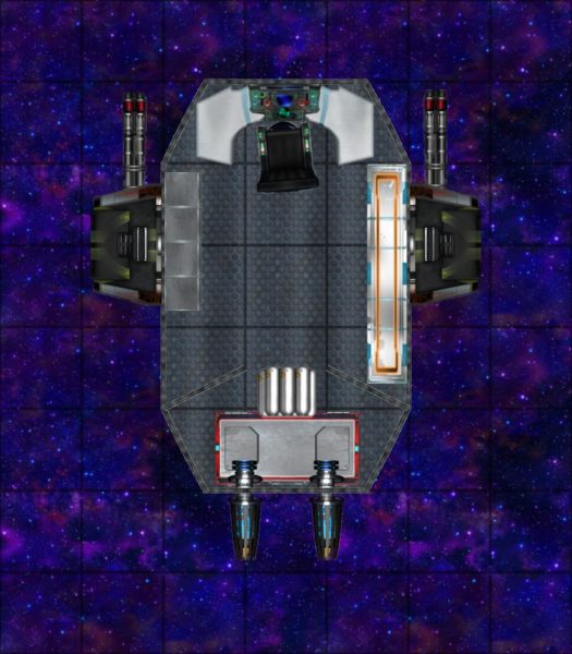 Small Fighter Spaceship map