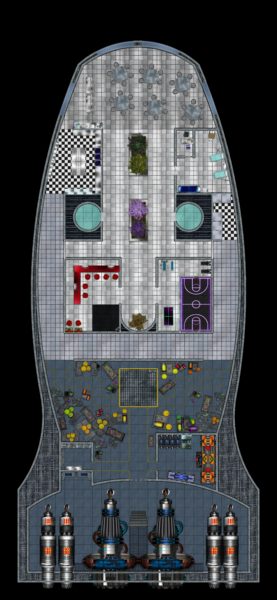 Starliner spaceship map